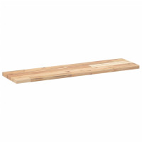 Produktbild för Svävande hylla 100x20x2 cm obehandlat massivt akaciaträ