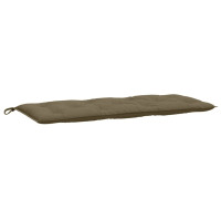 Produktbild för Bänkdyna melerad taupe 120x50x7 cm tyg