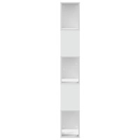 Produktbild för Bokhylla 5 hyllplan vit 45x23,5x162,5 cm konstruerat trä