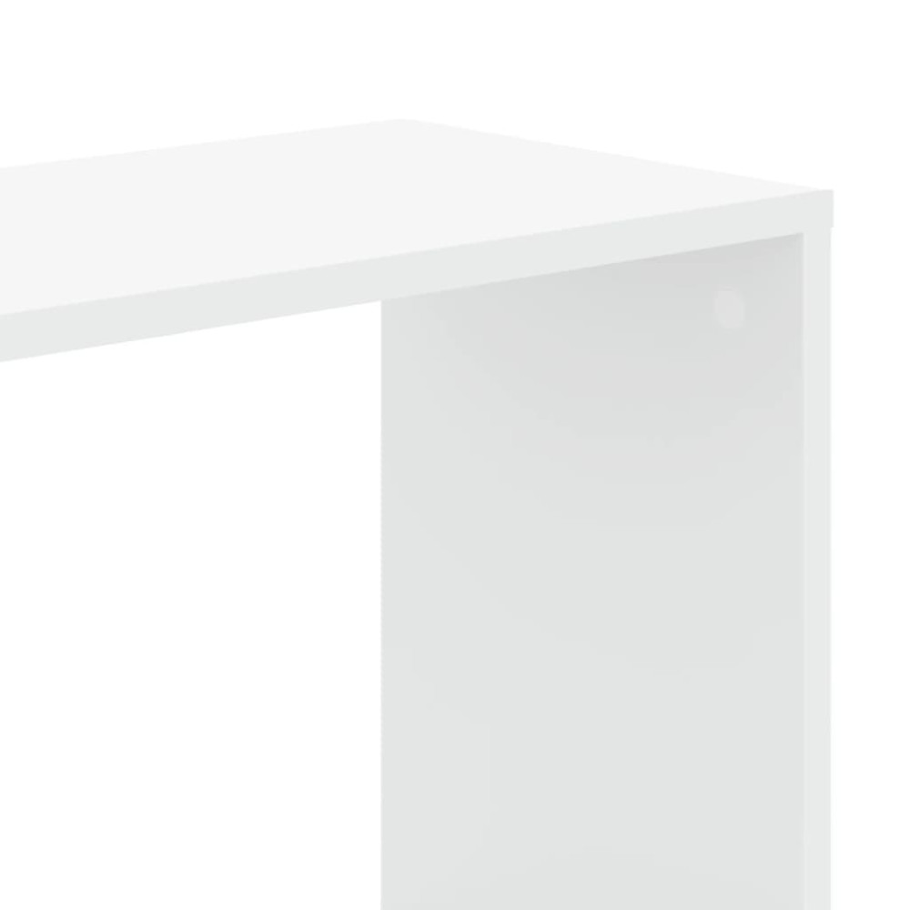 Produktbild för Bokhylla 5 hyllplan vit 45x23,5x162,5 cm konstruerat trä