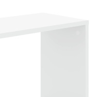 Produktbild för Bokhylla 5 hyllplan vit 45x23,5x162,5 cm konstruerat trä
