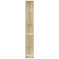 Produktbild för Bokhylla 5 hyllplan sonoma-ek 45x23,5x162,5 cm konstruerat trä