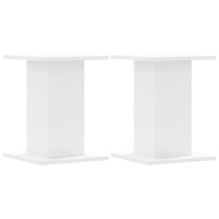 Produktbild för Högtalarställ 2 st vit 30x30x40 cm konstruerat trä