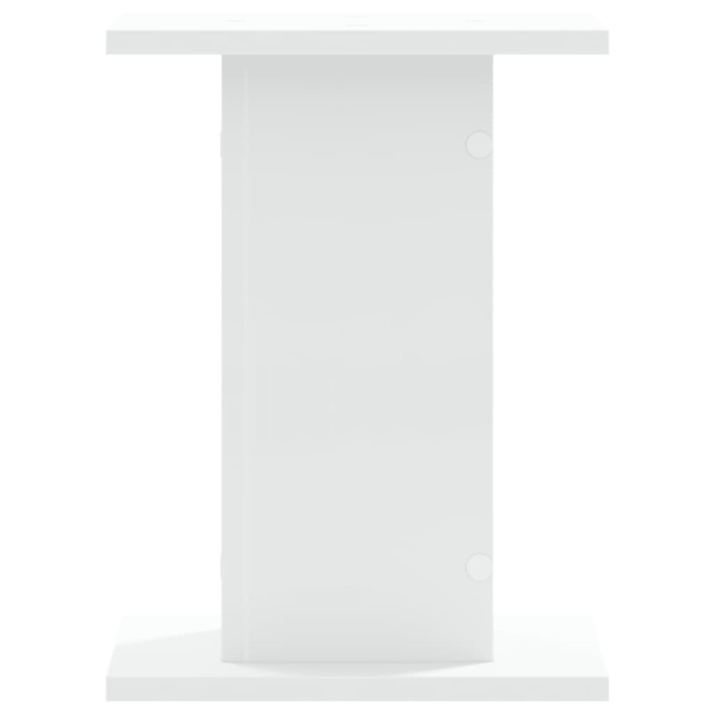 Produktbild för Högtalarställ 2 st vit 30x30x40 cm konstruerat trä