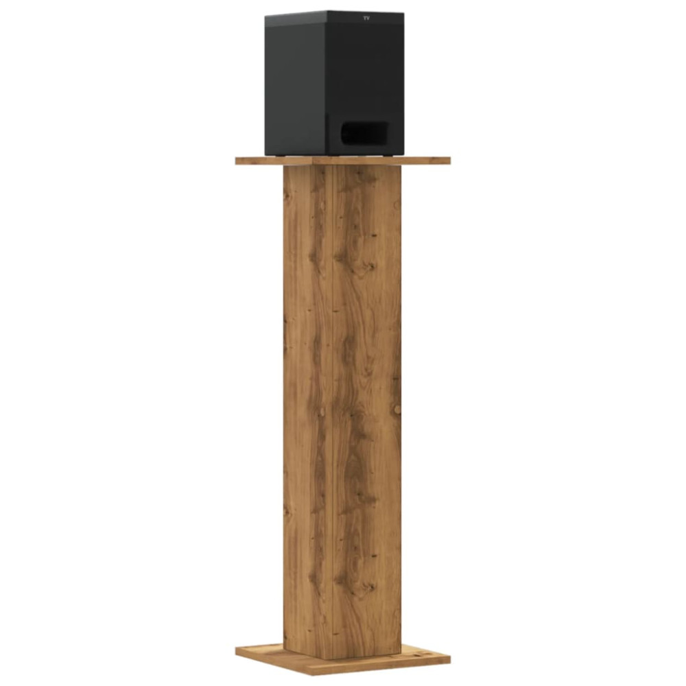 Produktbild för Högtalarställ 2 st ek 30x30x95 cm konstruerat trä