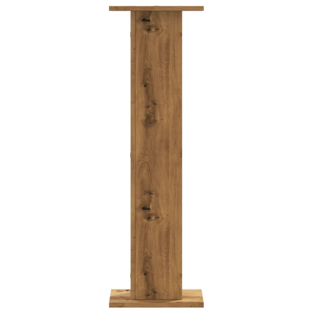 Produktbild för Högtalarställ 2 st ek 30x30x95 cm konstruerat trä