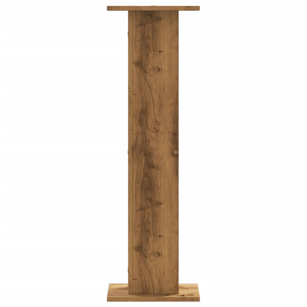 Produktbild för Högtalarställ 2 st ek 30x30x95 cm konstruerat trä