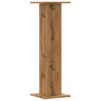 Produktbild för Högtalarställ 2 st ek 30x30x95 cm konstruerat trä