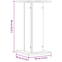 Produktbild för Högtalarställ 2 st vit 30x30x60 cm konstruerat trä