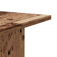 Produktbild för Högtalarställ 2 st åldrat trä 30x30x60 cm konstruerat trä
