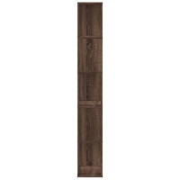 Produktbild för Bokhylla 5 hyllplan brun ek 45x23,5x162,5 cm konstruerat trä