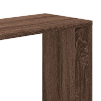Produktbild för Bokhylla 5 hyllplan brun ek 45x23,5x162,5 cm konstruerat trä