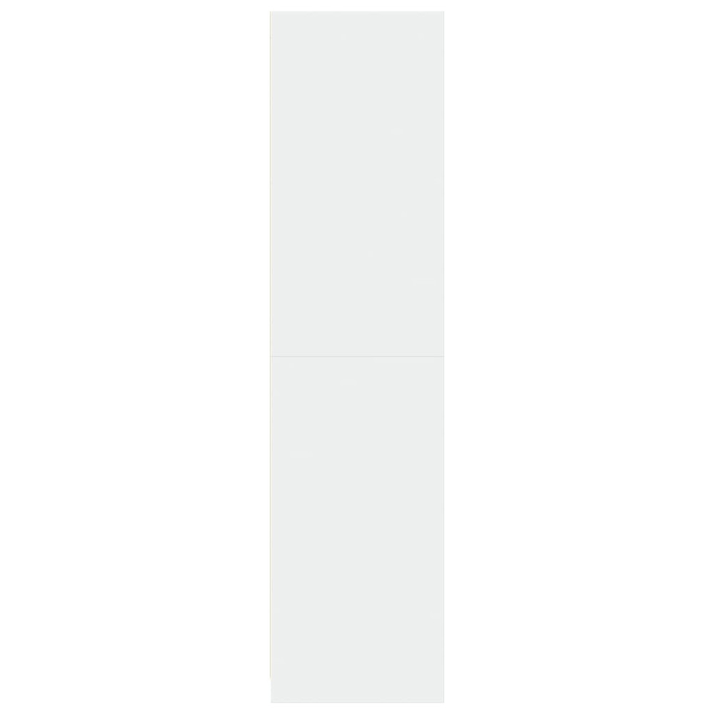 Produktbild för Garderob vit 30x50x200 cm konstruerat trä