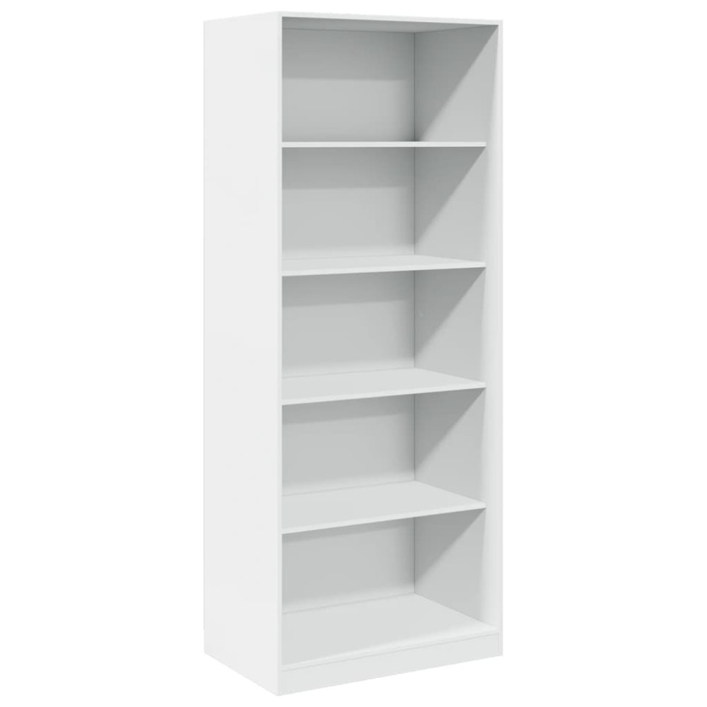 Produktbild för Garderob vit 80x50x200 cm konstruerat trä