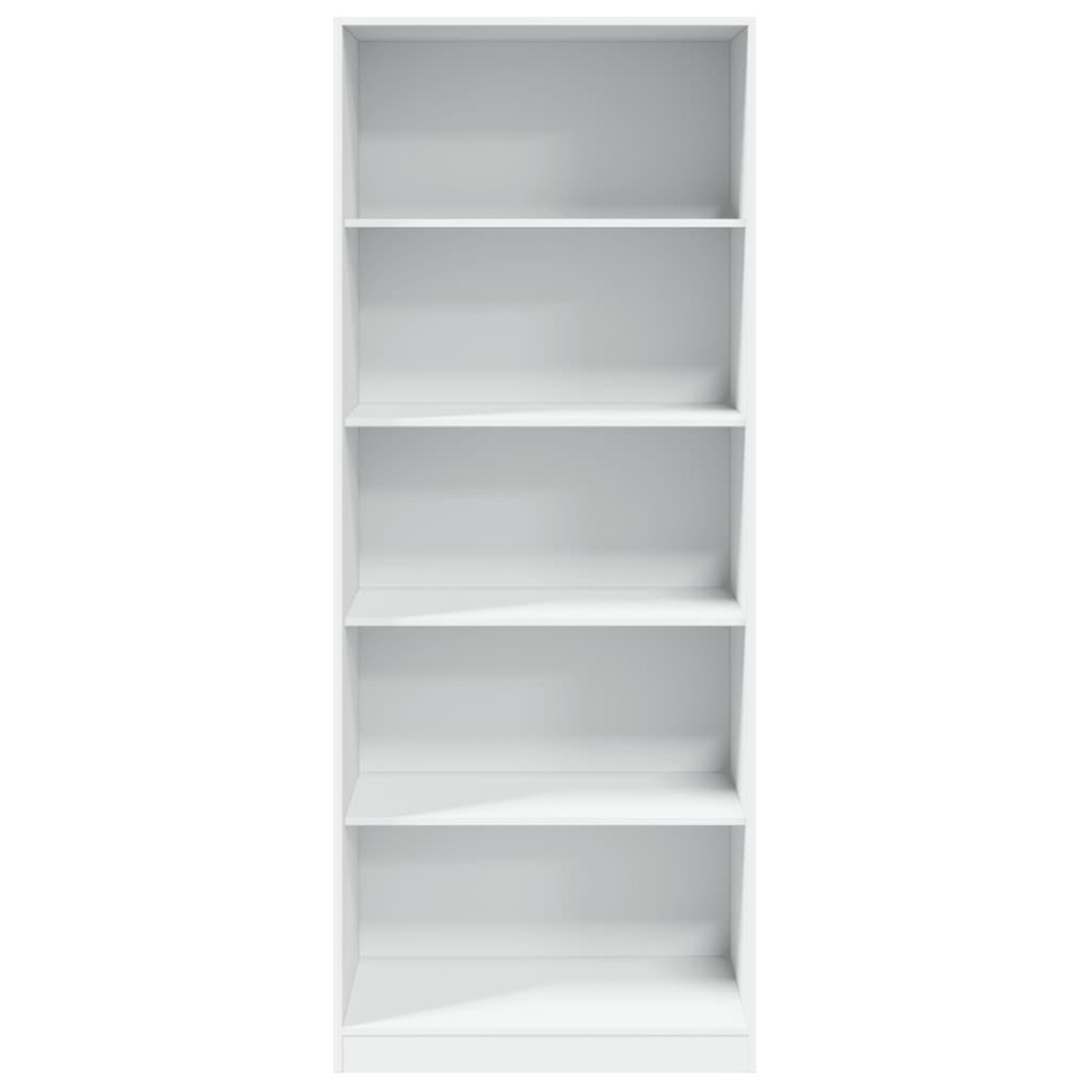 Produktbild för Garderob vit 80x50x200 cm konstruerat trä