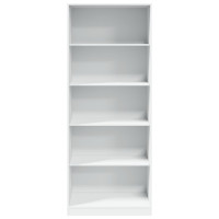 Produktbild för Garderob vit 80x50x200 cm konstruerat trä
