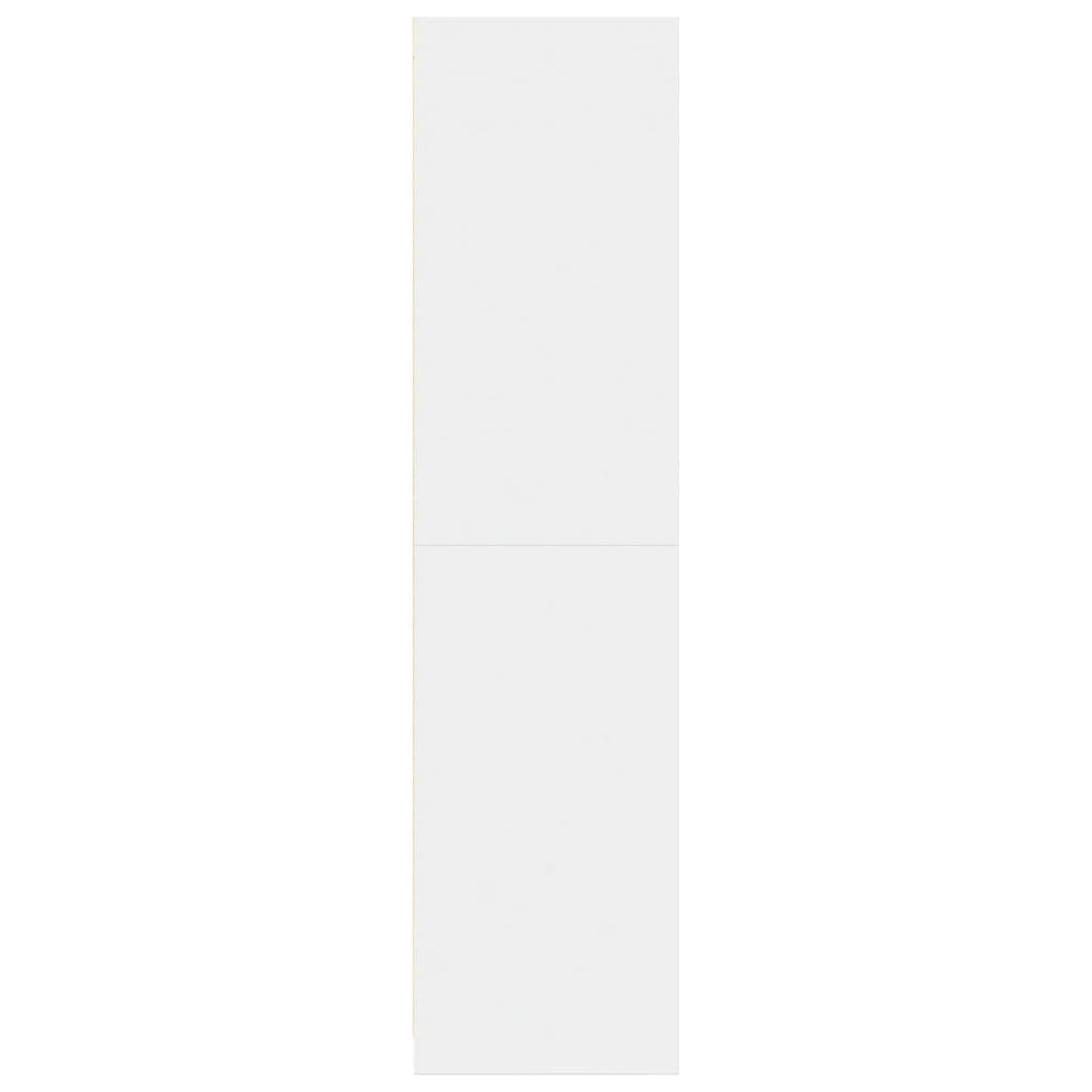 Produktbild för Garderob vit 80x50x200 cm konstruerat trä