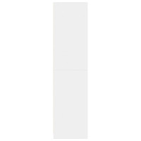 Produktbild för Garderob vit 80x50x200 cm konstruerat trä