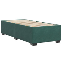 Produktbild för Sängram utan madrass mörkgrön 90x190 cm sammet