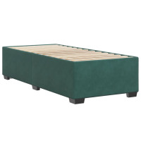 Produktbild för Sängram utan madrass mörkgrön 90x190 cm sammet