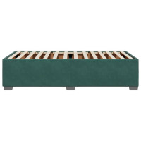 Produktbild för Sängram utan madrass mörkgrön 90x190 cm sammet