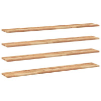 Produktbild för Svävande hyllor 4 st 120x20x2 cm behandlat massivt akaciaträ