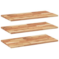 Produktbild för Svävande hyllor 3 st 100x40x2 cm behandlat massivt akaciaträ