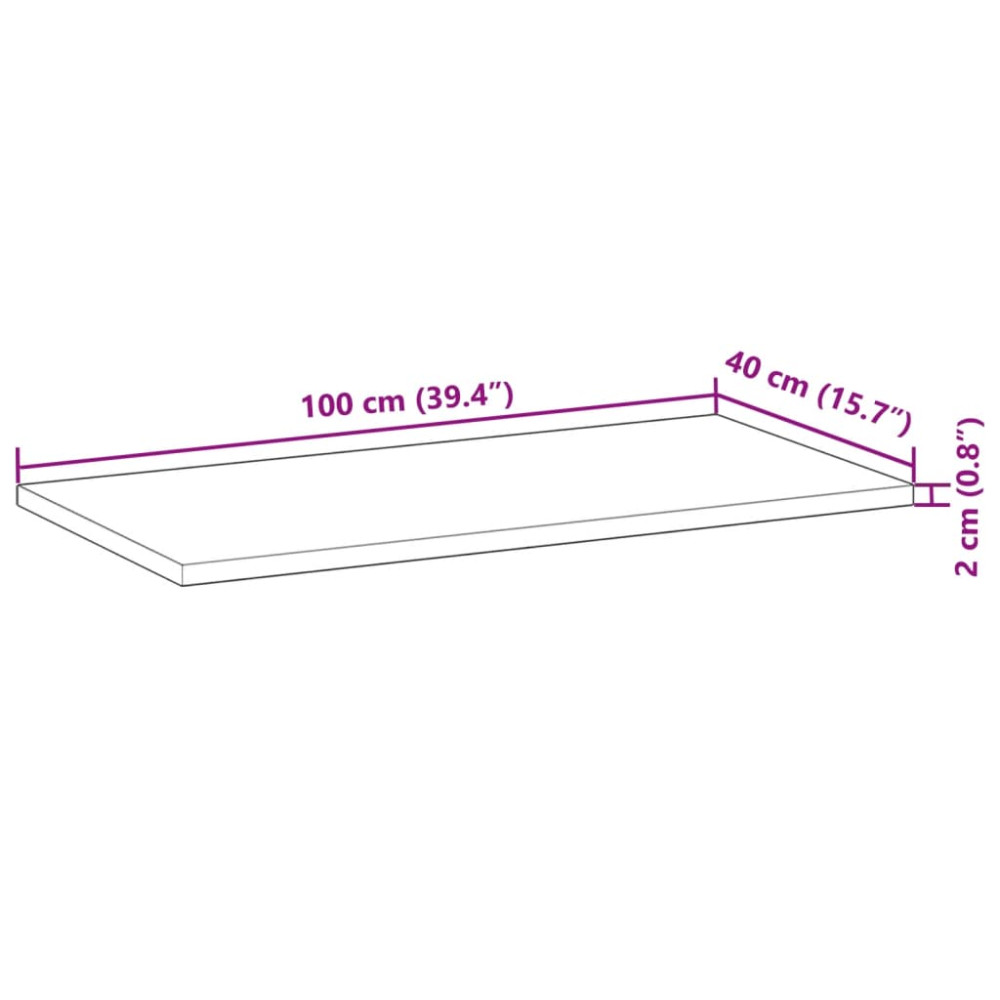 Produktbild för Svävande hyllor 3 st 100x40x2 cm behandlat massivt akaciaträ