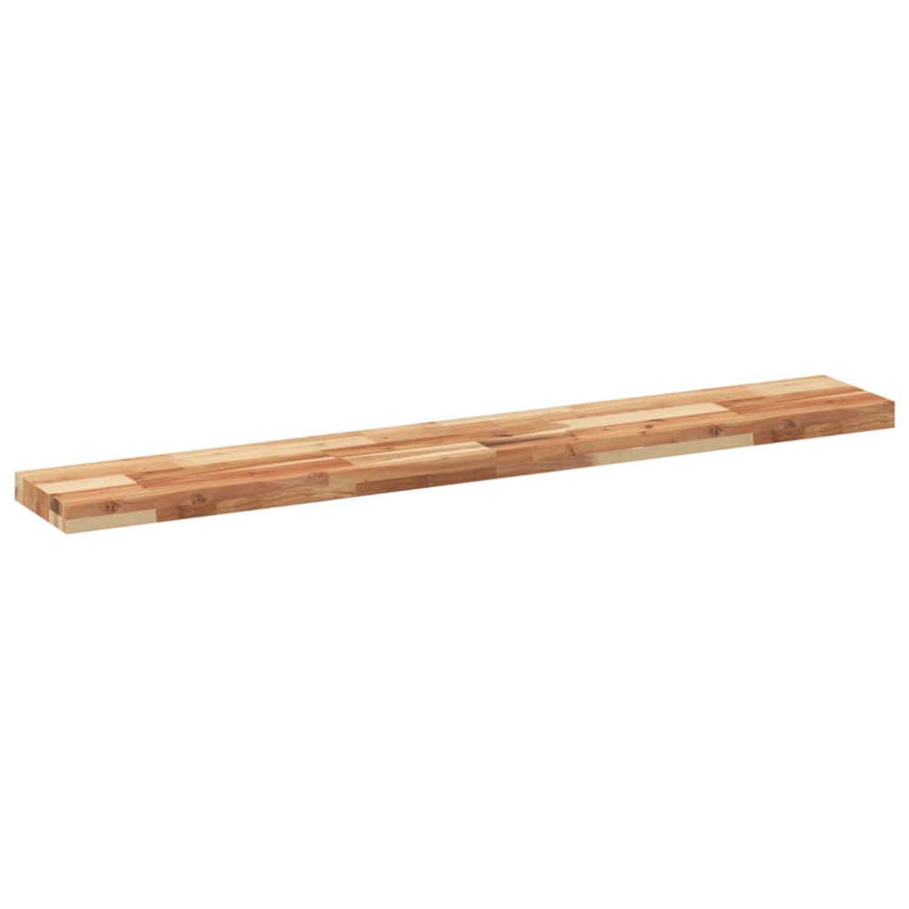Produktbild för Svävande hyllor 2 st 140x20x4 cm behandlat massivt akaciaträ
