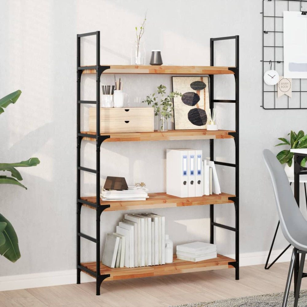 Produktbild för Svävande hyllor 2 st 80x30x4 cm behandlat massivt akaciaträ