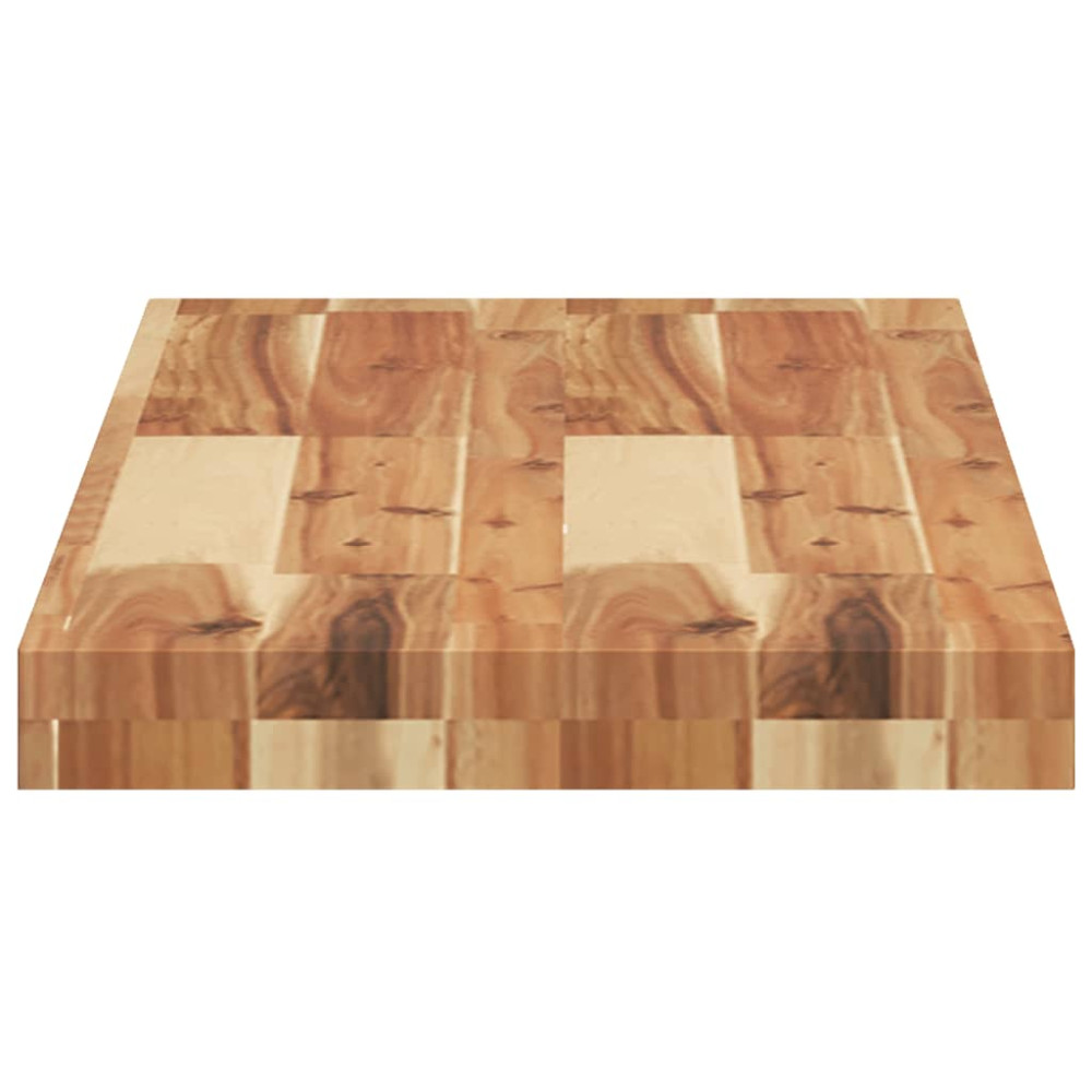 Produktbild för Svävande hyllor 2 st 80x30x4 cm behandlat massivt akaciaträ