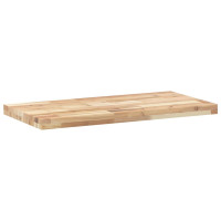 Produktbild för Svävande hyllor 2 st 60x40x4 cm obehandlat massivt akaciaträ