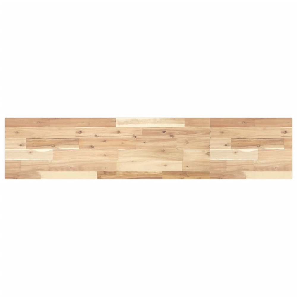 Produktbild för Svävande hyllor 2 st 120x30x2 cm obehandlat massivt akaciaträ