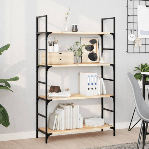 vidaXL Svävande hyllor 3 st 100x30x2 cm obehandlat massivt akaciaträ