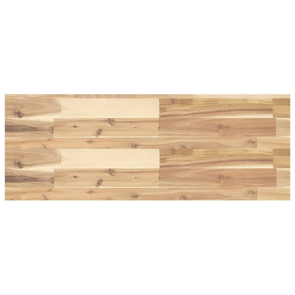 Produktbild för Svävande hyllor 2 st 80x30x4 cm obehandlat massivt akaciaträ