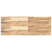 Produktbild för Svävande hyllor 2 st 80x30x4 cm obehandlat massivt akaciaträ