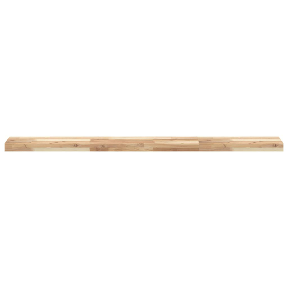 Produktbild för Svävande hyllor 3 st 120x20x4 cm obehandlat massivt akaciaträ