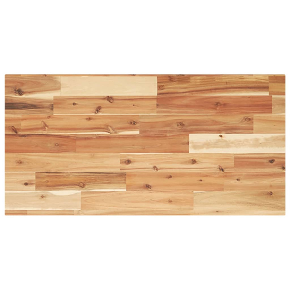 Produktbild för Svävande hyllor 4 st 100x40x2 cm behandlat massivt akaciaträ
