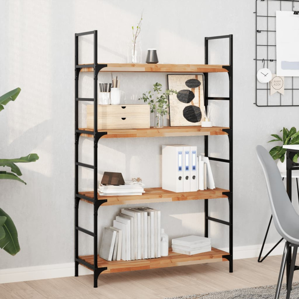 Produktbild för Svävande hyllor 3 st 80x30x4 cm behandlat massivt akaciaträ