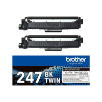 Produktbild för Brother TN247BK TWIN - 2-pack - Lång livslängd - svart - original - tonerkassett