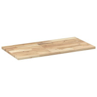 Produktbild för Svävande hyllor 3 st 100x40x2 cm obehandlat massivt akaciaträ