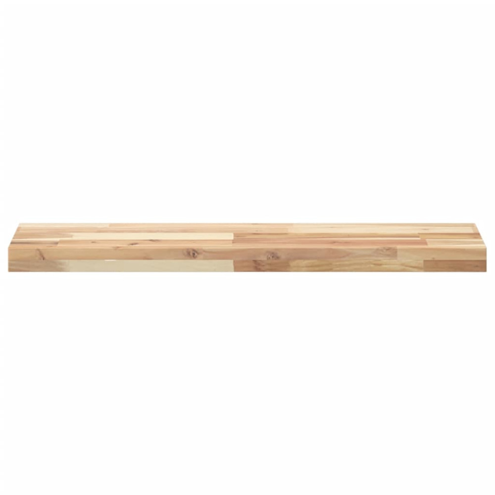 Produktbild för Svävande hyllor 3 st 100x20x4 cm obehandlat massivt akaciaträ