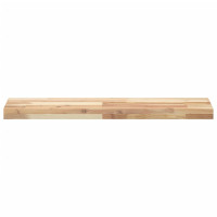 Produktbild för Svävande hyllor 3 st 100x20x4 cm obehandlat massivt akaciaträ