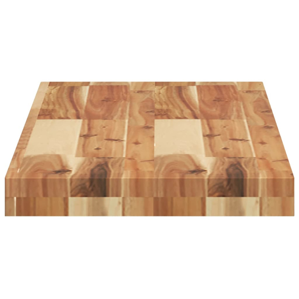 Produktbild för Svävande hyllor 2 st 100x30x4 cm behandlat massivt akaciaträ
