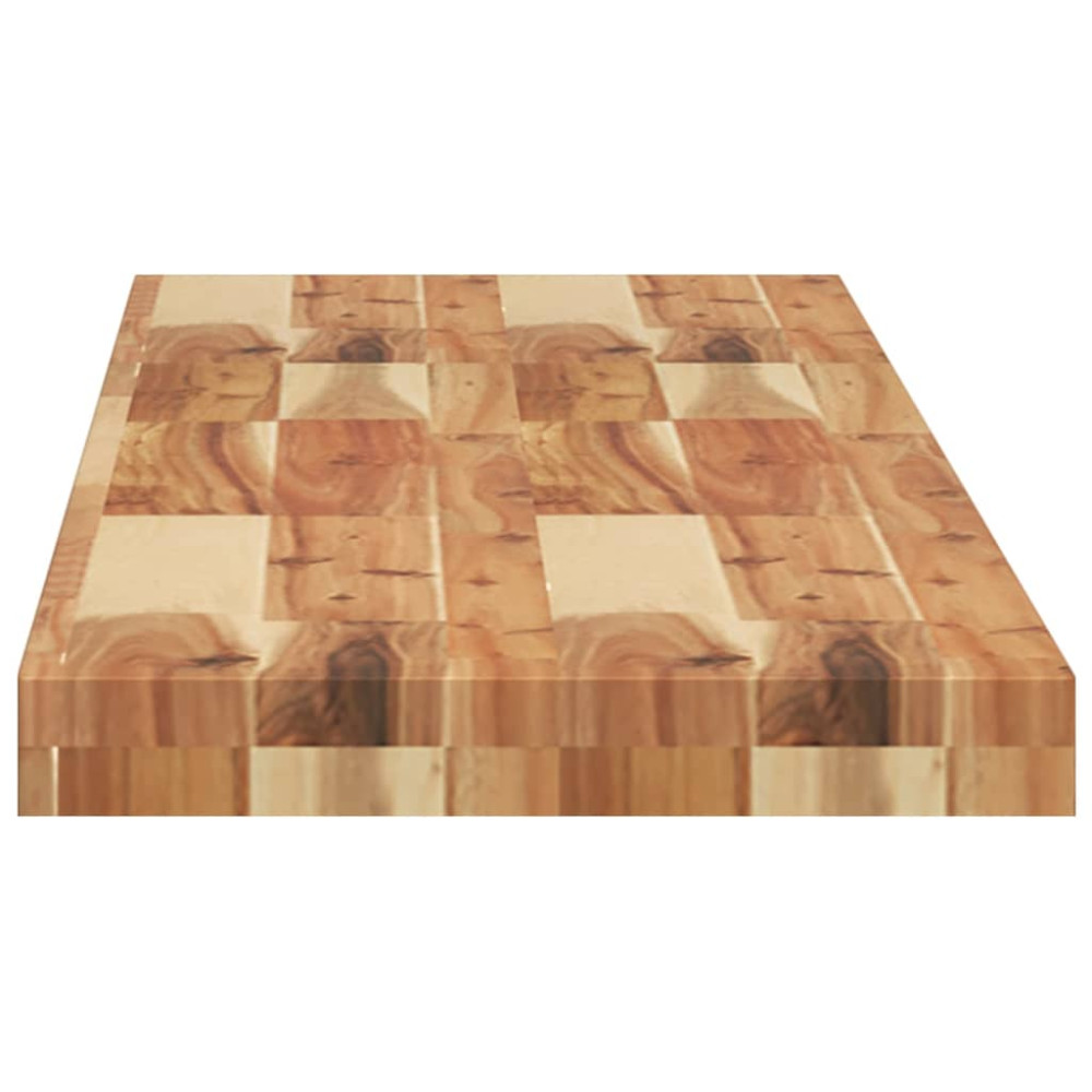Produktbild för Svävande hyllor 2 st 160x30x4 cm behandlat massivt akaciaträ
