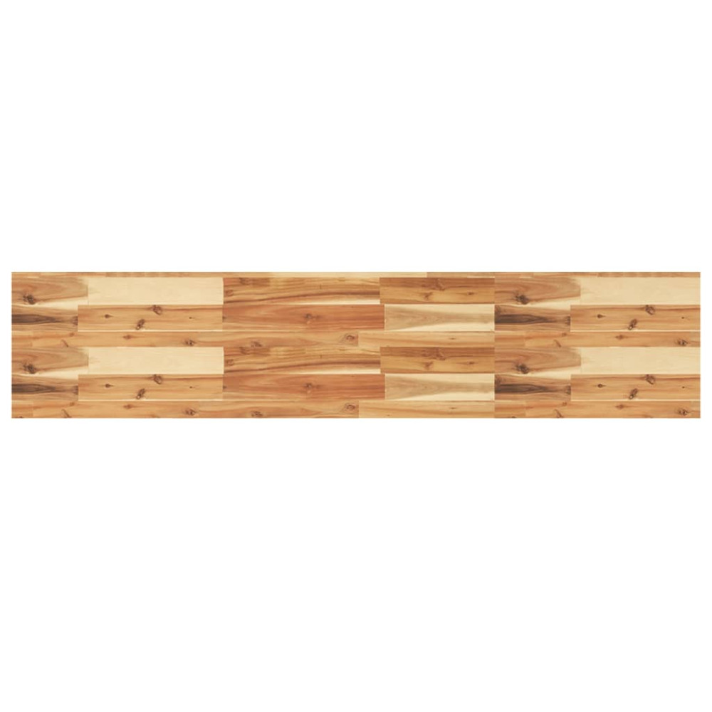 Produktbild för Svävande hyllor 2 st 160x30x4 cm behandlat massivt akaciaträ