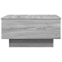 Produktbild för Soffbord grå sonoma 60x45x31 cm konstruerat trä