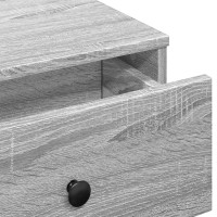Produktbild för Soffbord grå sonoma 60x45x31 cm konstruerat trä