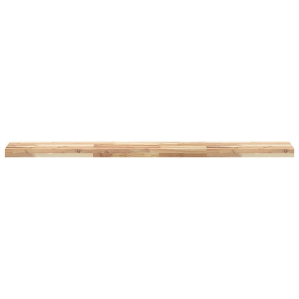 Produktbild för Svävande hyllor 4 st 120x20x4 cm obehandlat massivt akaciaträ