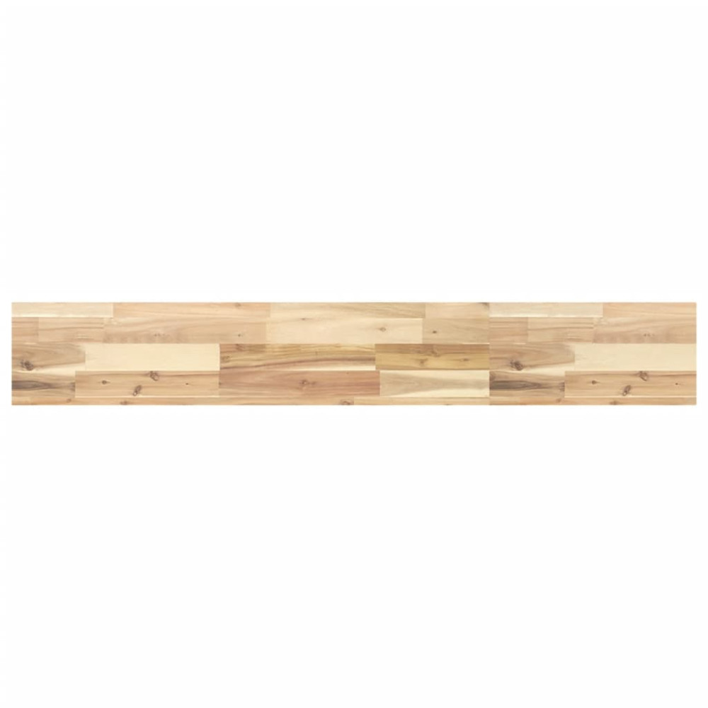 Produktbild för Svävande hyllor 4 st 120x20x4 cm obehandlat massivt akaciaträ